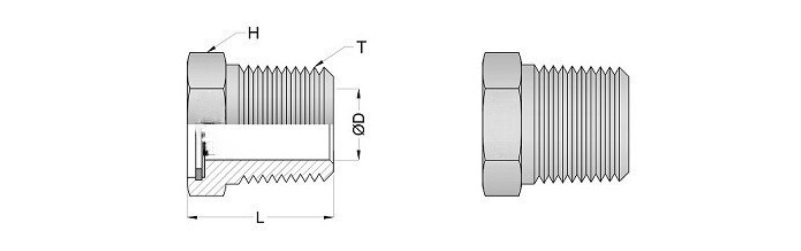 Pipe Gauge 90° Syphon Main View